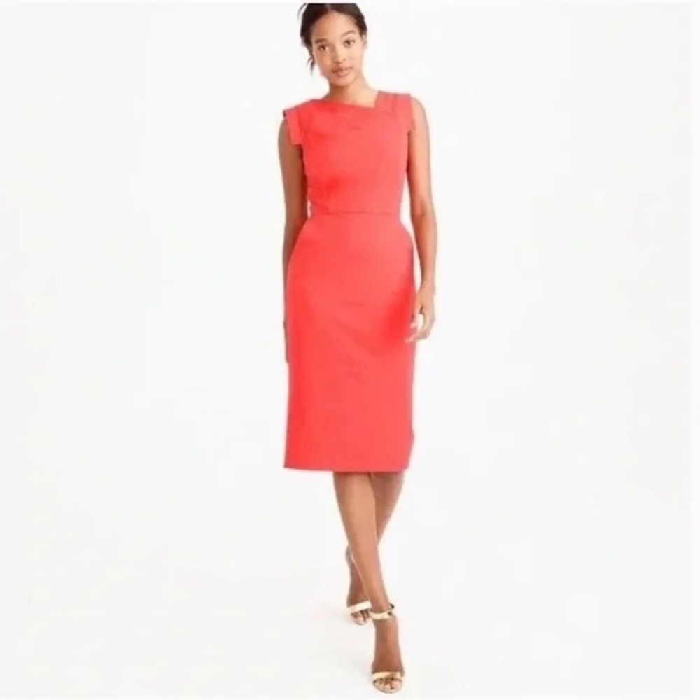 J.Crew asymmetrical top promotion sheath dress